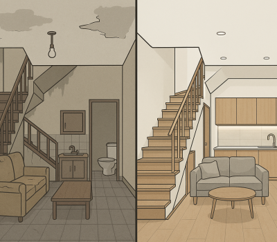 Thiết kế cải tạo nhà ở cũ